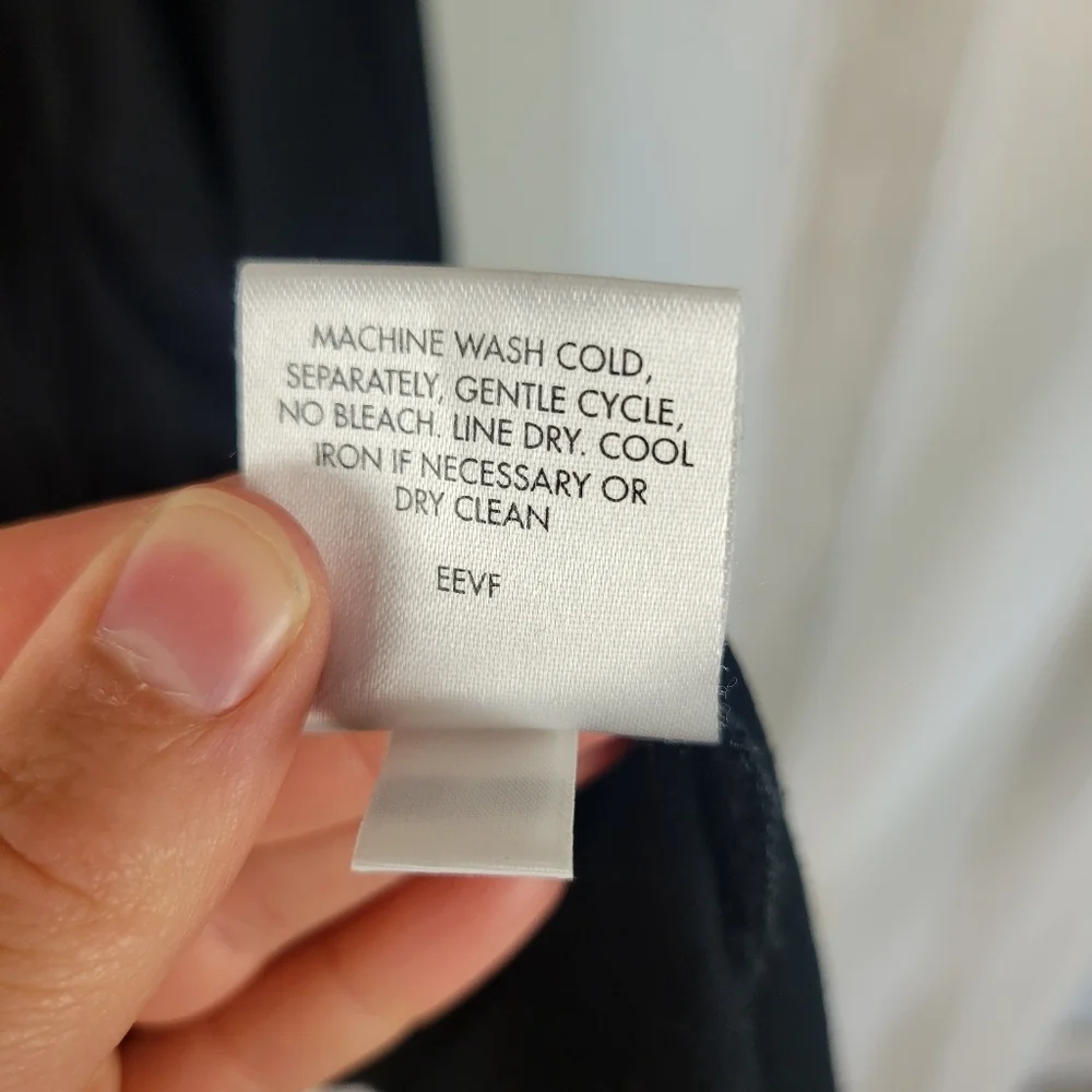 Eileen Fisher Soft Stretch‎ Jersey Knit Little Black Dress Size Medium - Picture 5 of 9